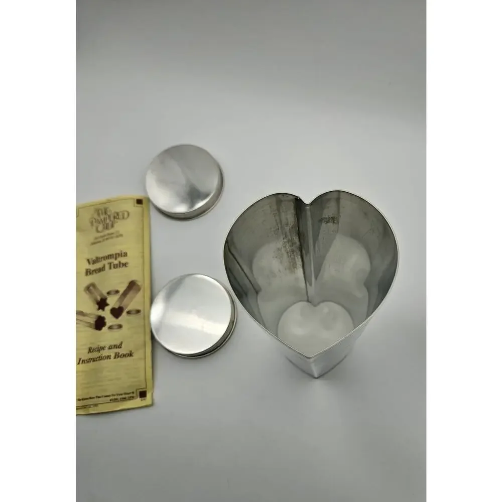 Vintage The Pampered Chef #1560 Valtrompia Bread Tube Heart Shaped